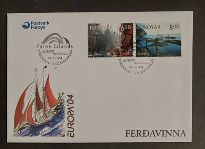 Färsaaret 2004 - Yleismerkit maisemia FDC