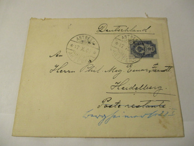 1905 Antrea kuori Heidelbergiin