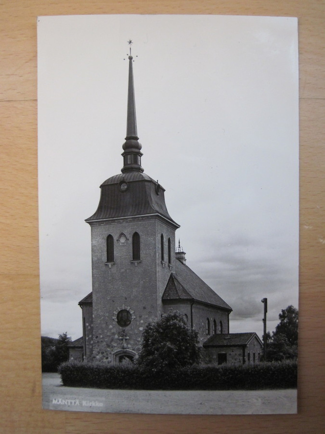 VANHA Postikortti Mänttä 1950-l Alkup. Mallikappale