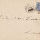 1894 Ylänurkkainen 25p Vaakuna ehiökirje Viipurista>Hankoon - pikkukuva 1