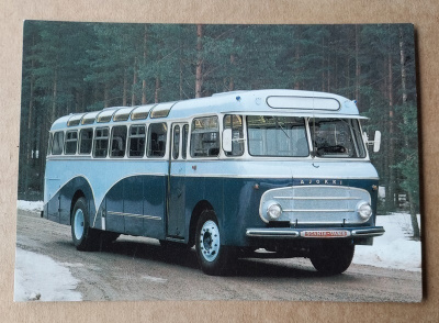 Scania Vabis B71 vm 1955 postikortti