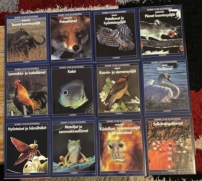 KODIN UUSI ELÄINKIRJA, SARJA 12KPL, GUMMERUS