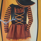 Halloween noita-asu mekko ja hattu - pikkukuva 3
