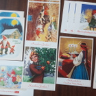 Kulkemattomia joulukortteja 11 kpl, yhteishinta - pikkukuva 1