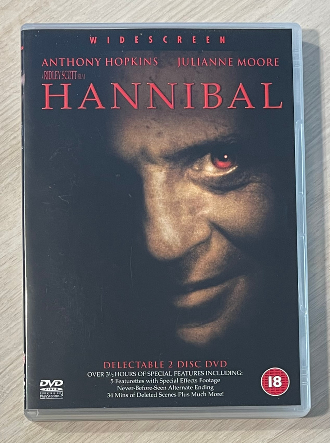 Ridley Scott: HANNIBAL (2001) Anthony Hopkins (2DVD)