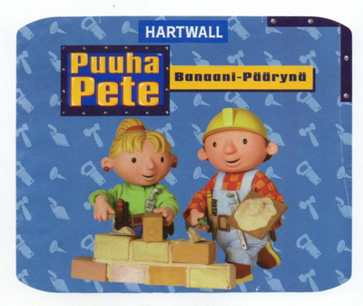 Hartwall Puuha Pete . Banaani-Päärynä Virvoitusjuoma etikett