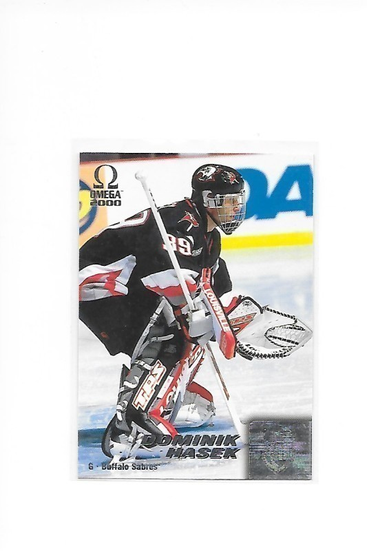 1999-00 Pacific Omega #28 Dominik Hasek Buffalo Sabres MV