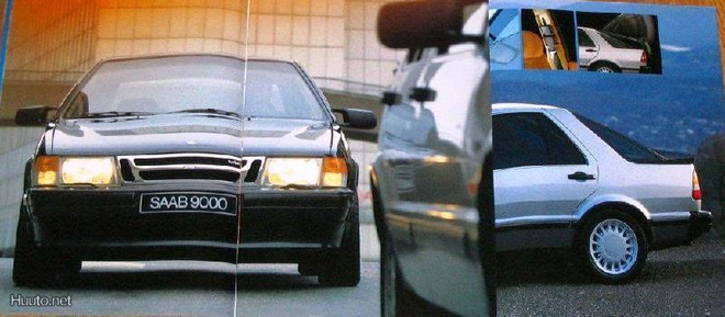 1986 Saab 9000 Turbo 16 PRESTIGE esite - KUIN UUSI - 44 siv