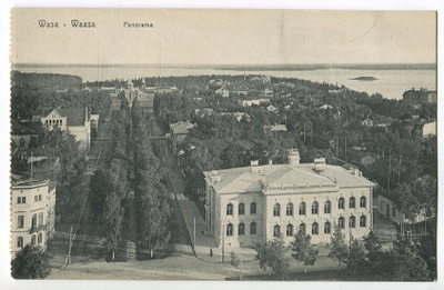 Vaasa Näkymä kirkontornista etelään, 1900-luvun alku