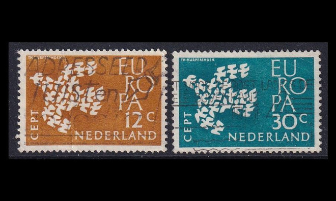 Alankomaat 765-6 o Europa (1961)