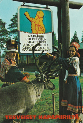 Postikortti, ROVANIEMI, Napapiirin Maja