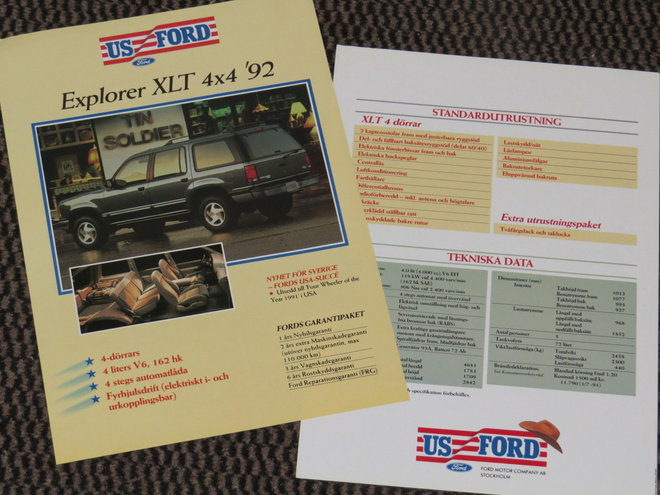 1992 Ford Explorer XLT 4x4 esite - KUIN UUSI