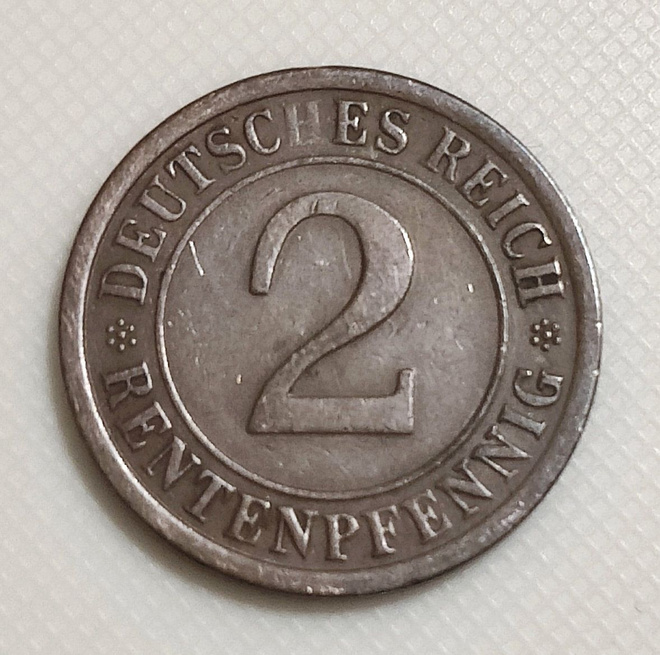 Saksa 2 Pfennig 1924A