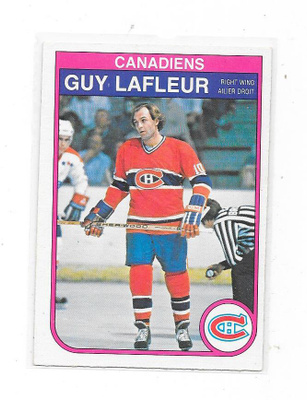 1982-83 OPC #186 Guy LaFleur , Montreal Canadiens