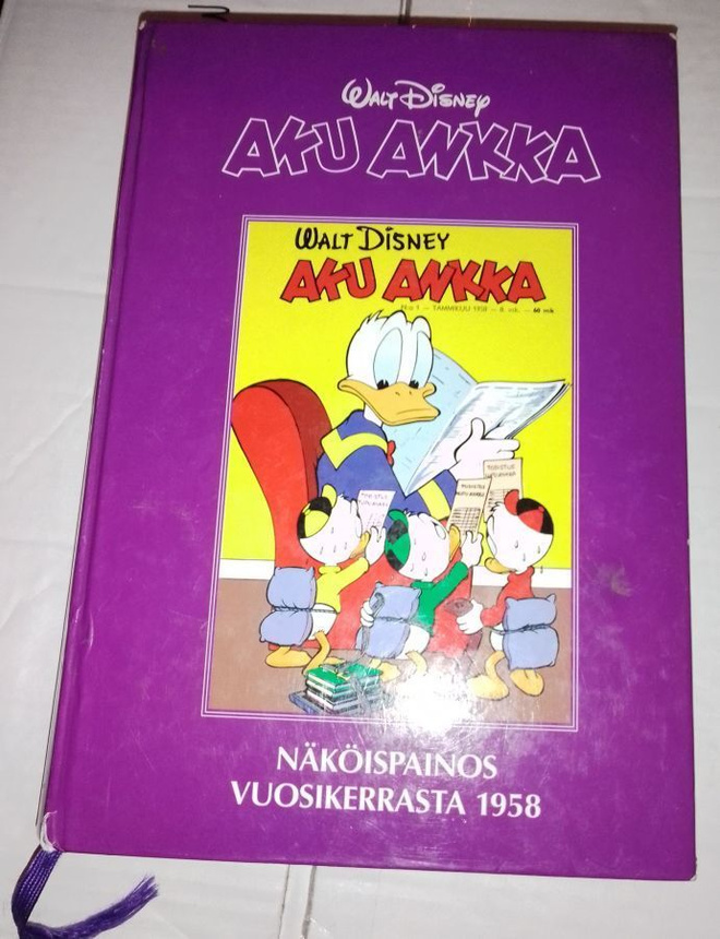 KIRJA Aku Ankka 1958 vuosikertanide