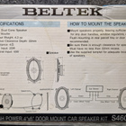 Beltek S 4601 vintage autokaiutin 20w uudet - pikkukuva 2
