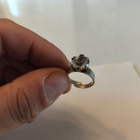 näyttävä hopea sormus - pikkukuva 1