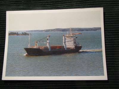 M/S Julia. Laivapostikortti