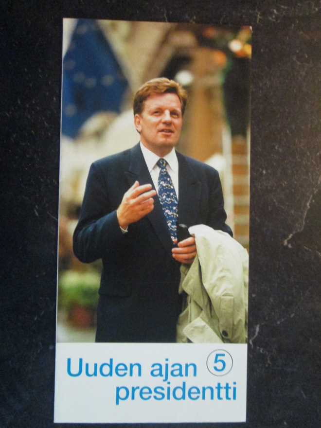 VAALIMAINOS ESKO AHO PRESIDENTTI EHDOKKAANA 2000