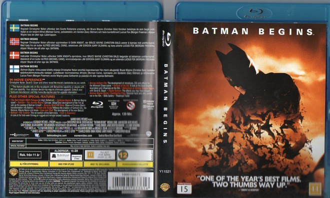 Batman Begins	(8 232)	k	-FI-	nordic,	BLU-RAY		christian bale