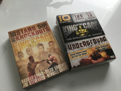 King of the cage DVD x 2 box vapaa ottelu