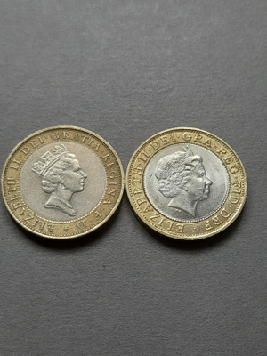 Iso-Britannia two pounds 1997,1998