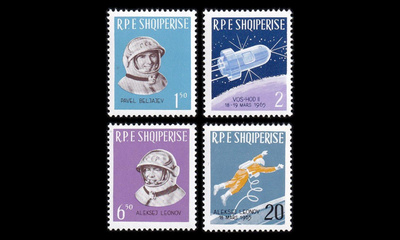 Albania 941-4 ** Kosmonautit (1965)
