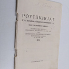 Pöytäkirjat V. R. Konduktööriyhdistyksen r.y. ja hautausa... - pikkukuva 1