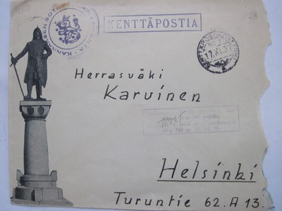 Kuori Viipuri Kannaksen Sotilaspiirin Esikunta Olympia 1940