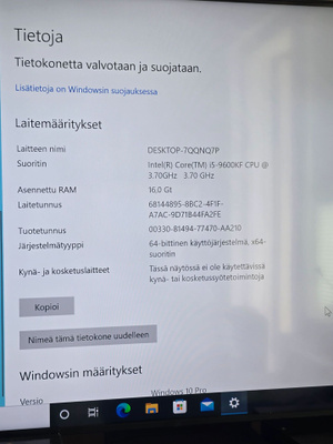 Pelitietokone i5-9600KF / GTX 1060 6GB / 16GB / 1TB SSD