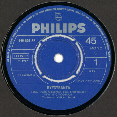 (7") Irwin Goodman – Ryysyranta