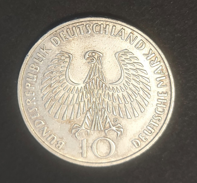 Hopea 10 Deutsche Mark 1972 Saksan olympia