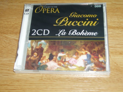 2 X CD Opera Giacomo Puccini - La Bohème (Uusi)