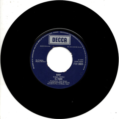 EL TIGRE: Baby / Happiness Is  7"kk