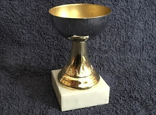 13,5   cm korkea palkinto pokaali