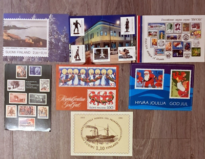 64 7 korttia käyttämättömiä postimerkeistä