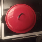 Vintage punainen kattila - pikkukuva 1