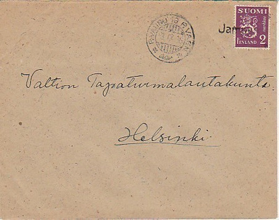 1936, Kirje Postivaunu 16, rivileima Jamppa