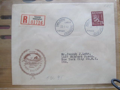 Malli 30 24 mk R-FDC-kuori USA:aan tuloleimoin