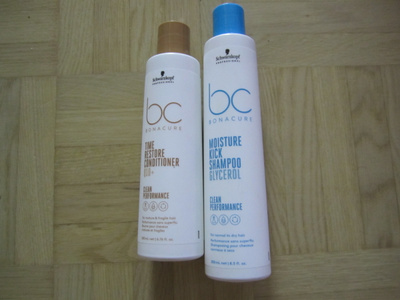 Schwarzkopf shampoo ja Q10 hoitoaine