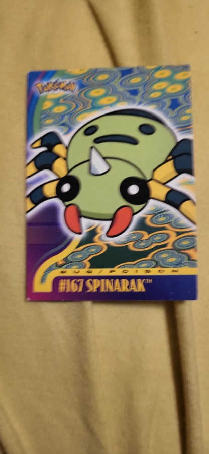 Spinarak #167 Pokemon 2001 Topps Johto Champions card