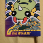 Spinarak #167 Pokemon 2001 Topps Johto Champions card - pikkukuva 1