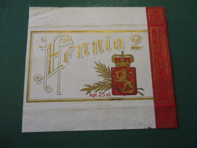 TUPAKKA ETIKETTI - FENNIA 2  (K15-S63)