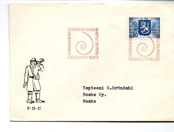 Hämeenlinna: Taideteollisuus (erikoisleima 15.8,1958)