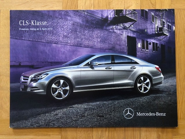 Hinnasto ja lisävarusteet Mercedes CLS C218 W218 2012 esite