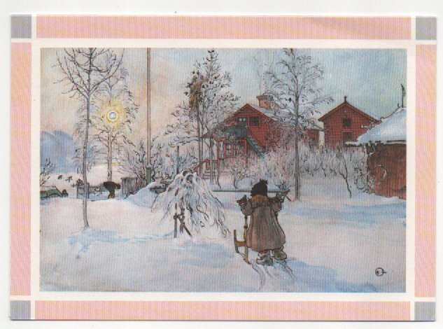 Carl Larsson/ UNICEF:  Tyttö työntää potkukelkkaa (tk)(R)