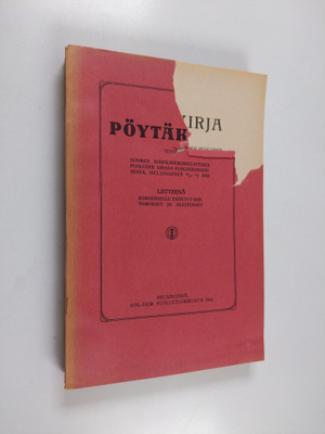 Pöytäkirja tehty Suomen Sosialidemokraattisen Puolueen XI...