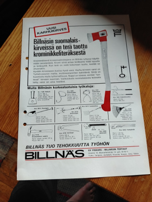 billnäs kirves esite