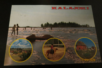 KALAJOKI 1986 KULKENUT KORTTI