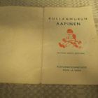 ENSIO LEHTONEN: KULLANMURUN AAPINEN KUVA JA SANA 1943 - pikkukuva 2